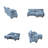 Sofa With Convertible Footstool With 2 Lumbar Pillows And 2 Pillows In Chenille
