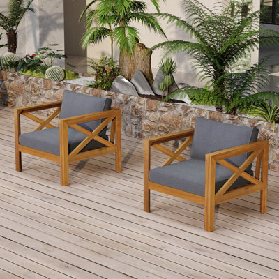 Chaises longues avec coussins amovibles Kincaid