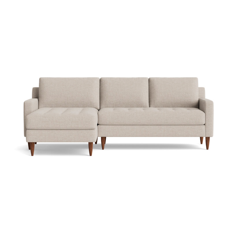 MCM Chaise Sectional, Left Hand Facing, Performance Weave - Natural