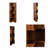 5 Tier Corner Bathroom Storage Shelf With 16 Color + 4 Dynamic Modes LED Lights,L Shaped Freestanding Shelf Stand-1561376137