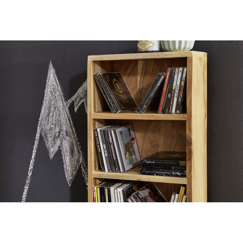 Nahant 90cm H x 30cm W Solid Wood Standard Bookcase, Acacia