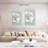 Aletra Silver Shell On Aqua Blue I