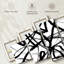 Art mural abstrait noir et blanc, reproduction d'art sur toile-92900119