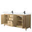 Janna 72" Freestanding Double Bathroom Vanity with Cultured Marble Top-781725274-781725277