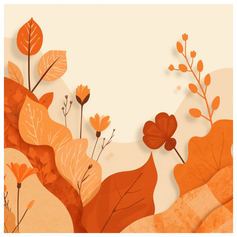 Couvre-lit matelassé Autumn Foliage Illustration toutes tailles, Full / Double
