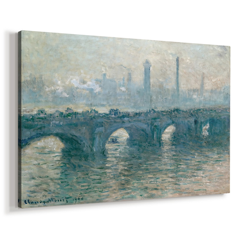 Waterloo Bridge, London-Claude Monet-Gallery Wrapped Canvas-1900, 40 x 60