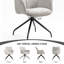 Chaise pivotante rembourrée Modern-647235630