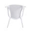 Chaise en plastique 4 pièces blanc-406593539