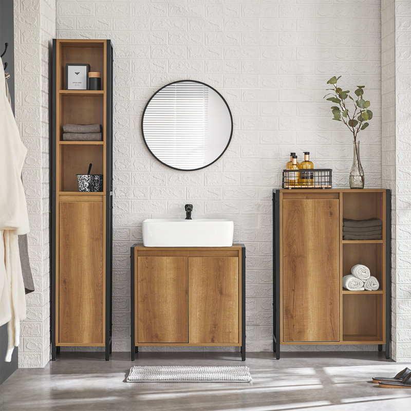 Leshauna Floor Mounted Linen Cabinet