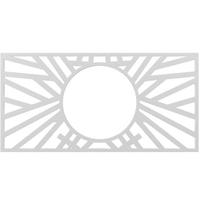 Hoover Architectural Grade PVC Pierced Ceiling Medallion