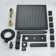 8 in  Matte Black Thermostatic LED Shower Faucet Combo Set Massage Rainfall Head System