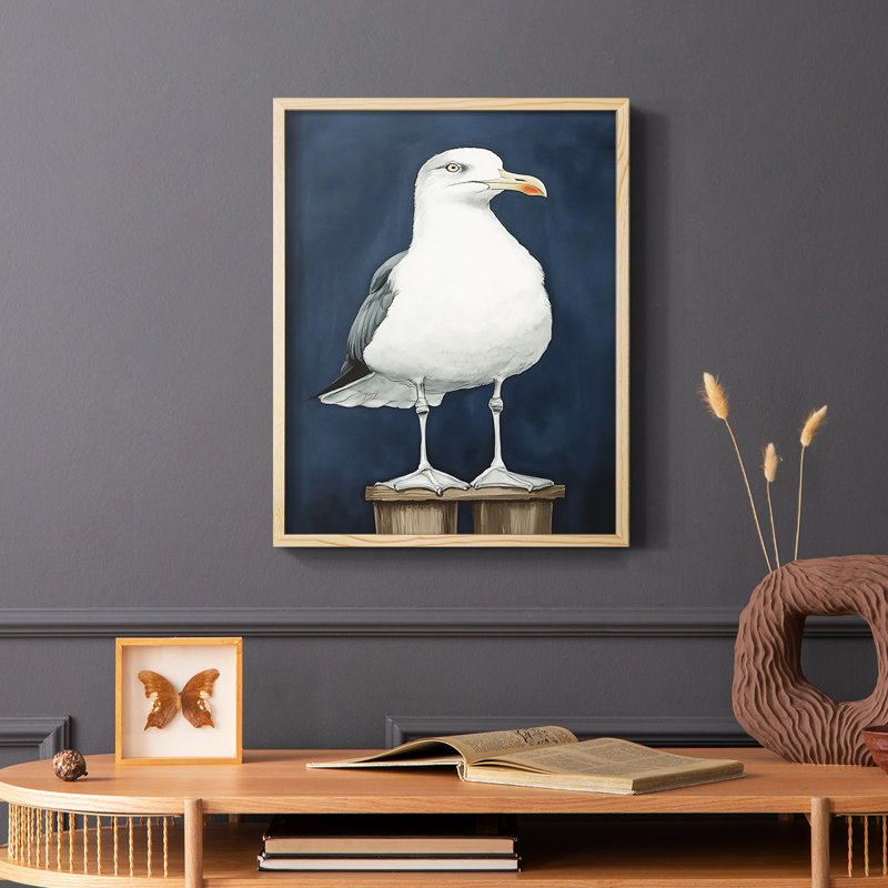 Série NAUTICAL Cxxxxi - Impression encadrée de qualité supérieure - Prêt à être accroché - Aucun clou requis, Blanc / Blanc