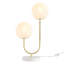 Metal 2-Light Globe Table Lamp
