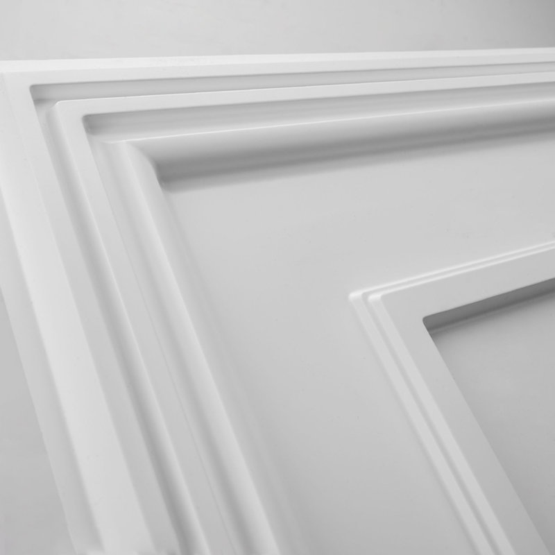 Carreau de plafond en PVC 4 pi x 2 pi, Blanc