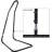 Sorbus Adjustable Hammock Chair Stand Frame, 1 Person, 330 Pound Capacity (Black)