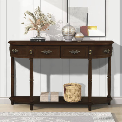 Driscilla Retro Style Solid Wood Console Table
