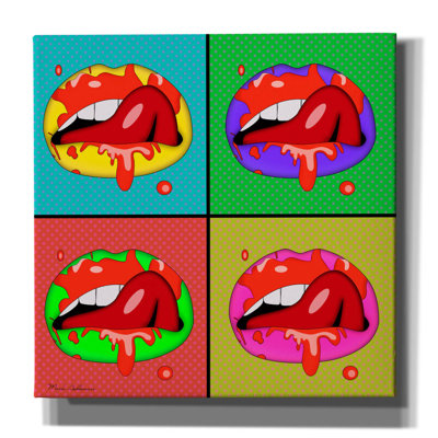 «Lips 2» par Mark Ashkenazi, art mural sur toile