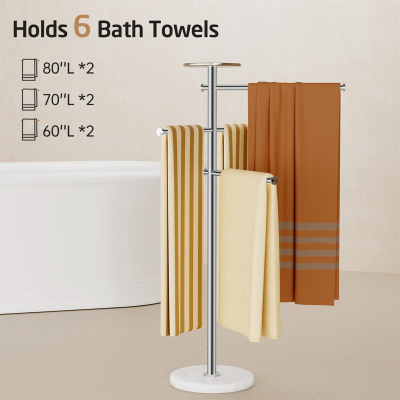 50 cm L Stainless Steel Freestanding Towel Stand