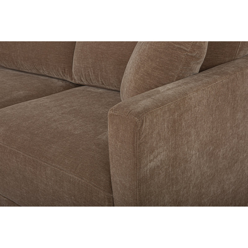 Bryn Upholstered Sectional, Camel Polyester, Left Hand Facing