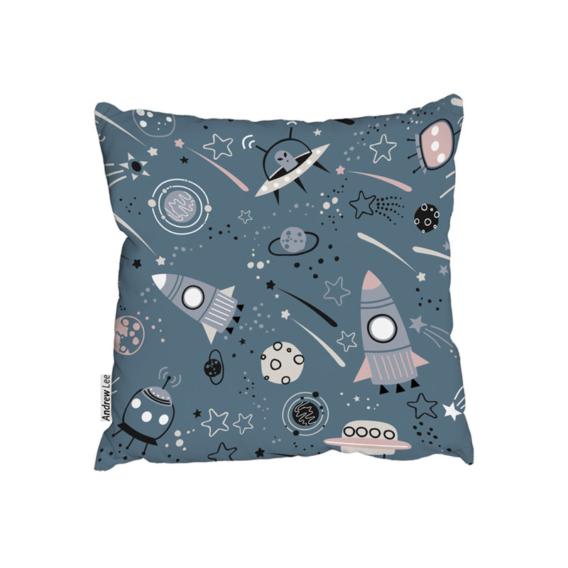Indoor / Outdoor Square Cushion, 45cm H x 45cm W x 7cm D