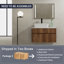 Meuble-lavabo moderne avec rangement 32 po