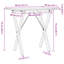 vidaXL Dining Table X-Frame Solid Wood Pine and Steel-105676062