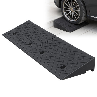Rampes de bordure en caoutchouc, rampe d'accès de 5,9 po à hauteur de trottoir, 4410 LBS / 2T Rampe de trottoir pour voitures, camions, motos, fauteuils roulants (paquet de 2)