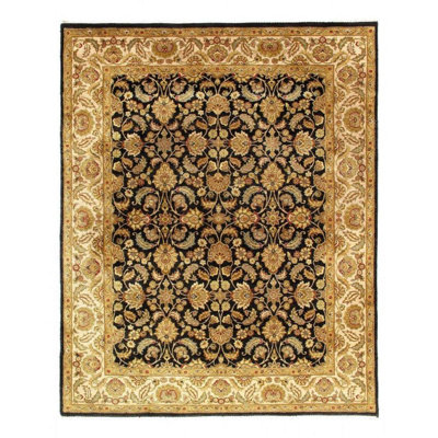 Oriental Area Rug in Black