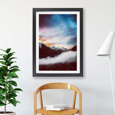 The Cloudy Mountains - Framed Print