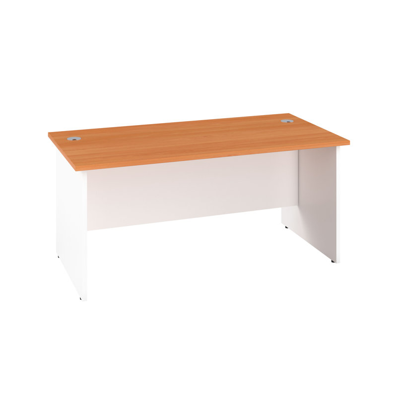 Solid Wood Base Desk Shell, 73cm H x 120cm W x 60cm D, Beech