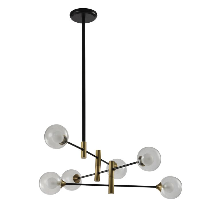 Corrigan Studio® Iram 6 - Light Sputnik Geometric Chandelier | Wayfair