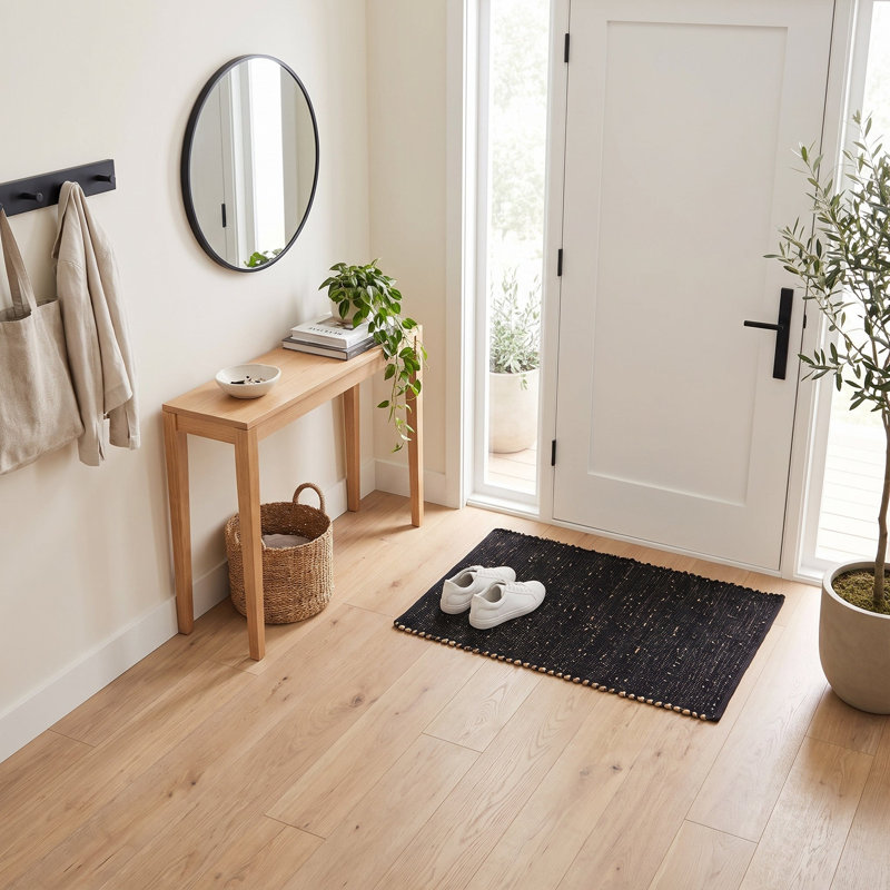 Colston Jute and Cotton Braided Farmhouse Rug, Rectangle 2' x 3'