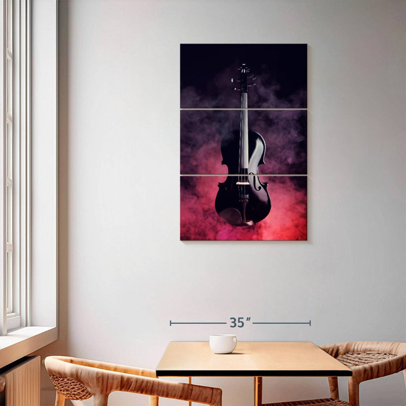 Abarca Black Violin Smoke, 57" H x 36" W