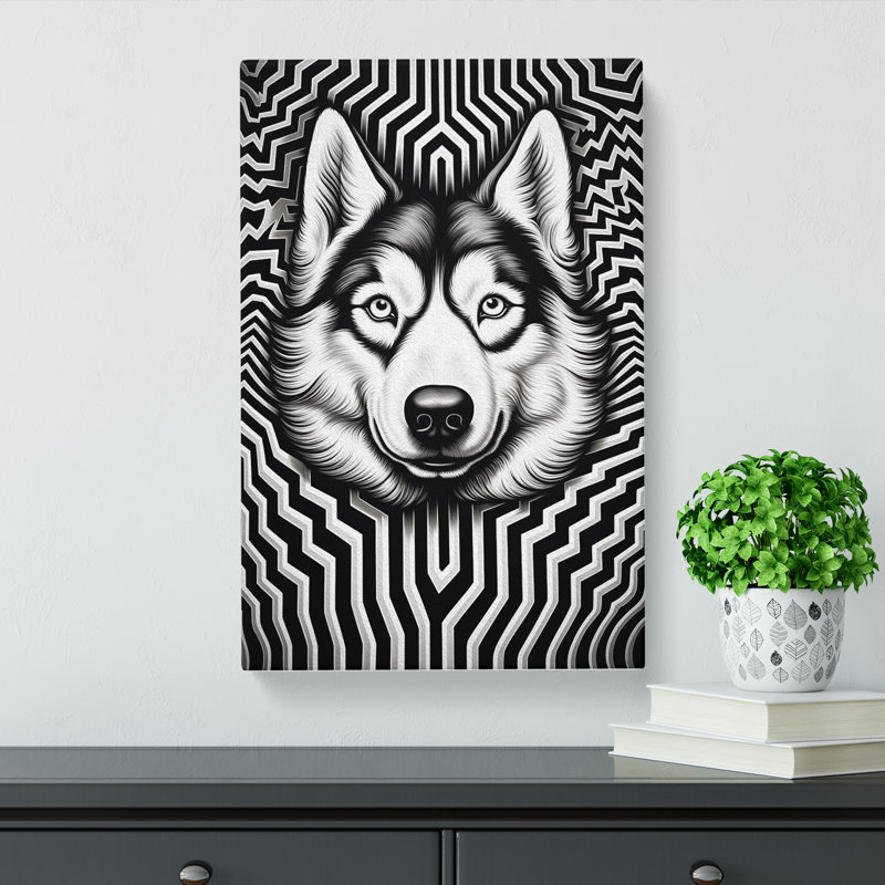 Husky Op - Wrapped Canvas, 76cm H x 50cm W x 3cm D