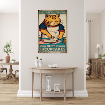 Shut The Fucupcakes - 1 Piece Rectangle Graphic Ar " Shut The Fucupcakes "
