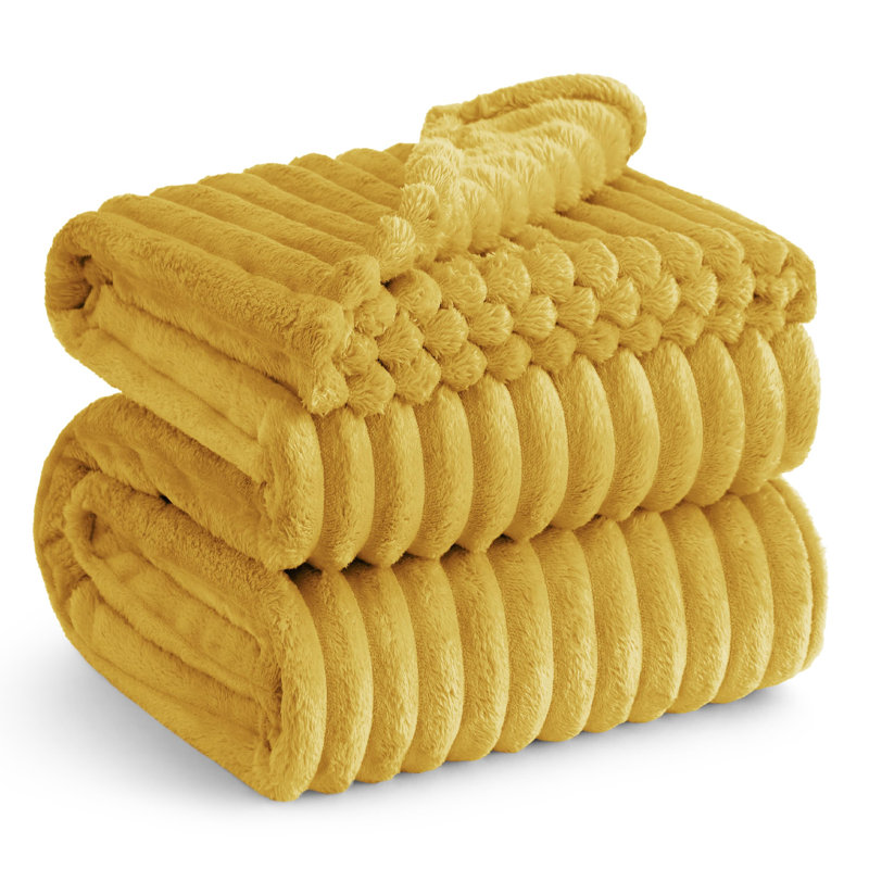 Essential Bedsure 299gsm Super Soft Cozy Flannel Fleece Blanket For Bed&Couch GentleSoft™️, Queen, Honey