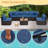7 Pieces Outdoor Patio Set with WPC Coffee Table-562945189