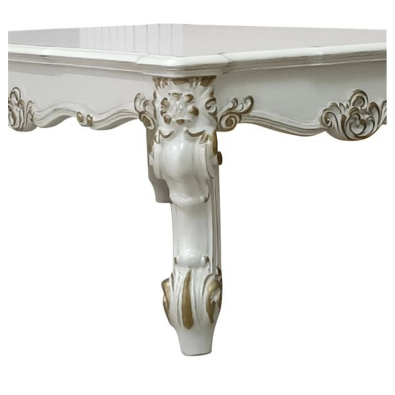 Vendome II Antique Pearl Finish Coffee Table