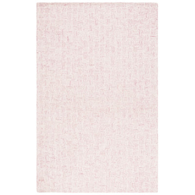 Leni Micro-Loop Area Rug In Pink/Ivory