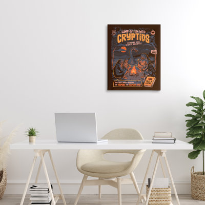 Cryptid Camp Humor Canvas, design by EduEly Designs