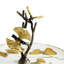 Butterfly Ginkgo 2-Tier Porcelain Etagere