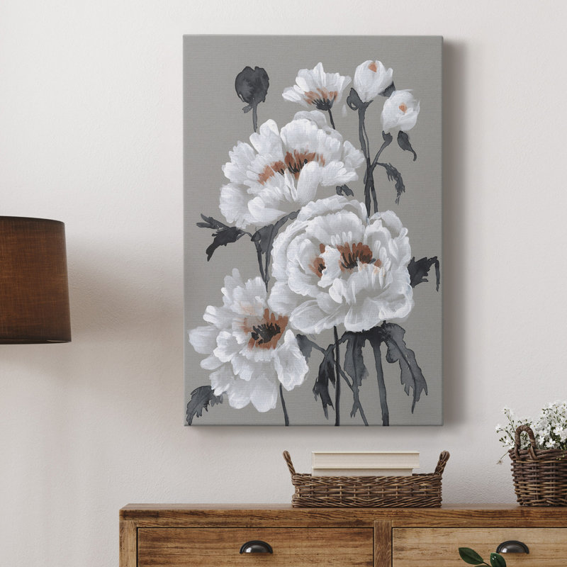 " Peony Profusion II " Painting Print, 36" H x 24" W x 1" D