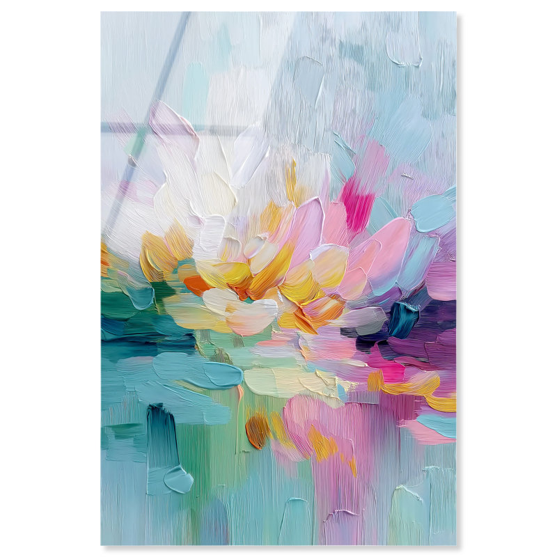 «Waves of Color», impression murale sauge sur toile par Art Remedy, prête à être suspendue, 10 x 15, 15"H x 10"W