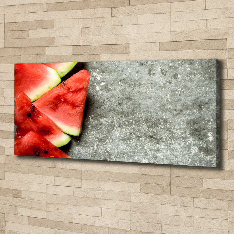 Sliced ??watermelon - Wrapped Canvas Print