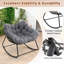  Fauteuil à bascule extérieur en rotin surdimensionné en osier-1185503229