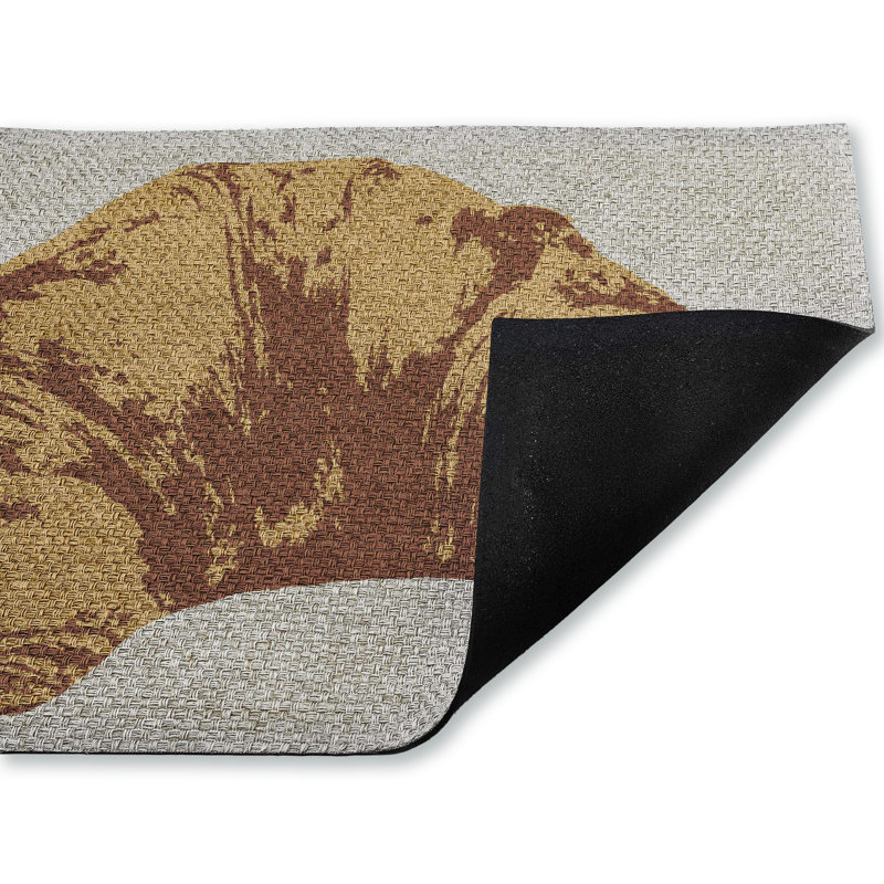 Tapis d'extérieur Pop Style Croissant, par Lil 'Rue, 18 po x 30 po, Croissant de style pop