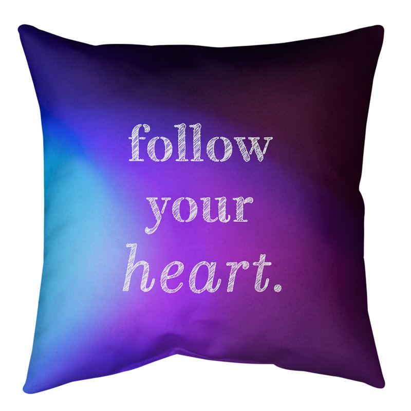 Coussin de sol, 28 po x 28 po, Bleu / Mauve