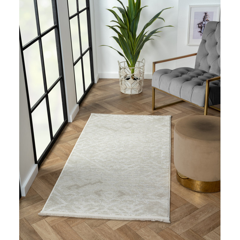 Sophia Cream Rug, Rectangular 80 x 150cm