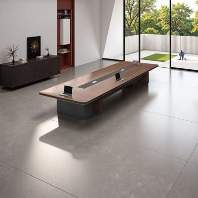Table de conférence moderne et minimaliste avec rangement