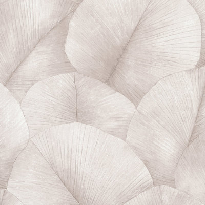 Kumano 3D Embossed Palm Leaf Wallpaper Roll